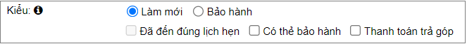 Kiểu dịch vụ thủ thuật điều trị trong phần mềm nha khoa